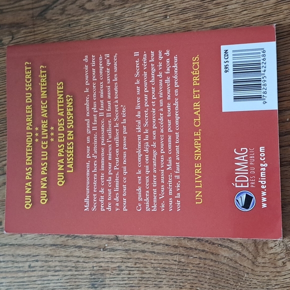 Soft cover | French book | le secret - Picture 2 of 2